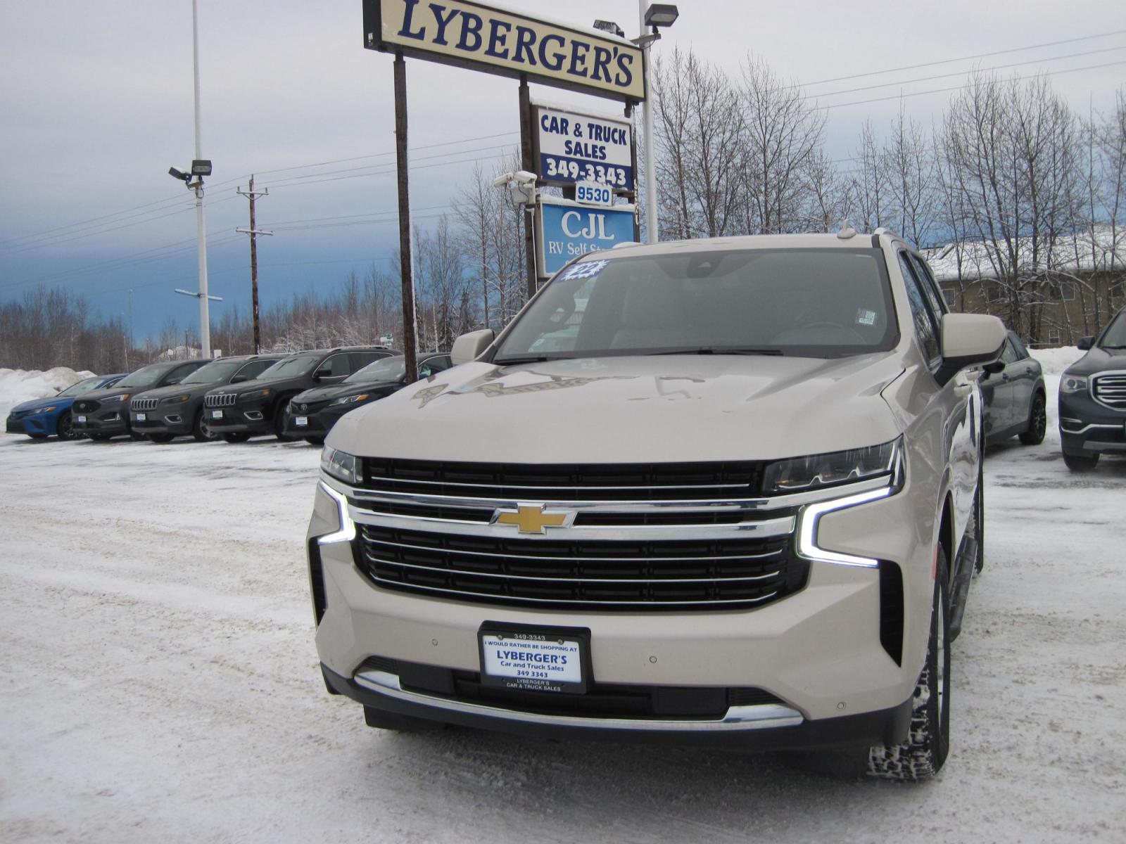 2022 Beige /Tan Chevrolet Tahoe LT AWD (1GNSKNKD5NR) with an 5.3L V8 OHV 16V engine, 10 speed automatic transmission, located at 9530 Old Seward Highway, Anchorage, AK, 99515, (907) 349-3343, 61.134140, -149.865570 - Nice Chevrolet Tahoe LT come take a test drive - Photo #2